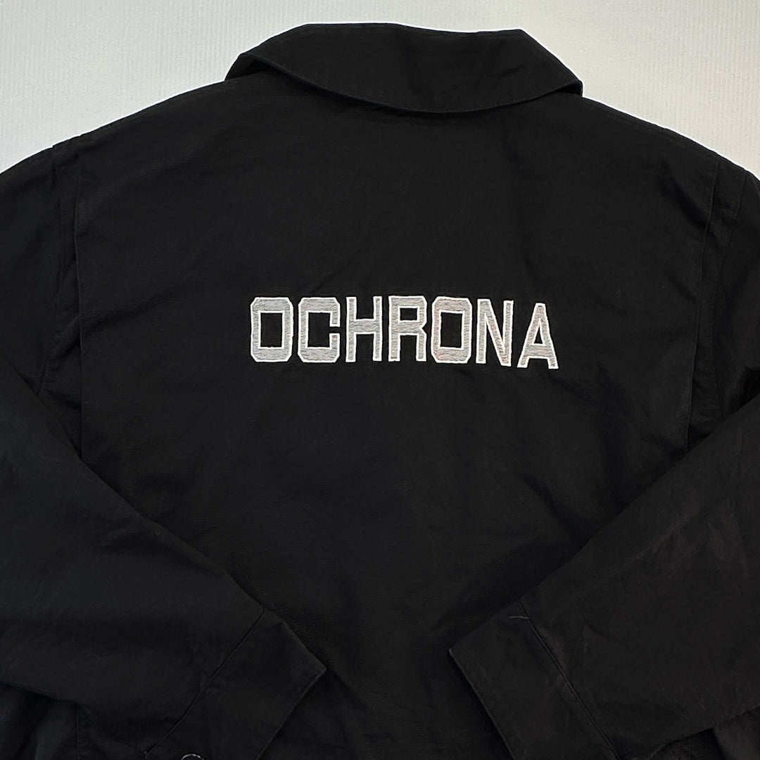 Polish Nylon Lined Security Jacket - Black - Fits Men's Large