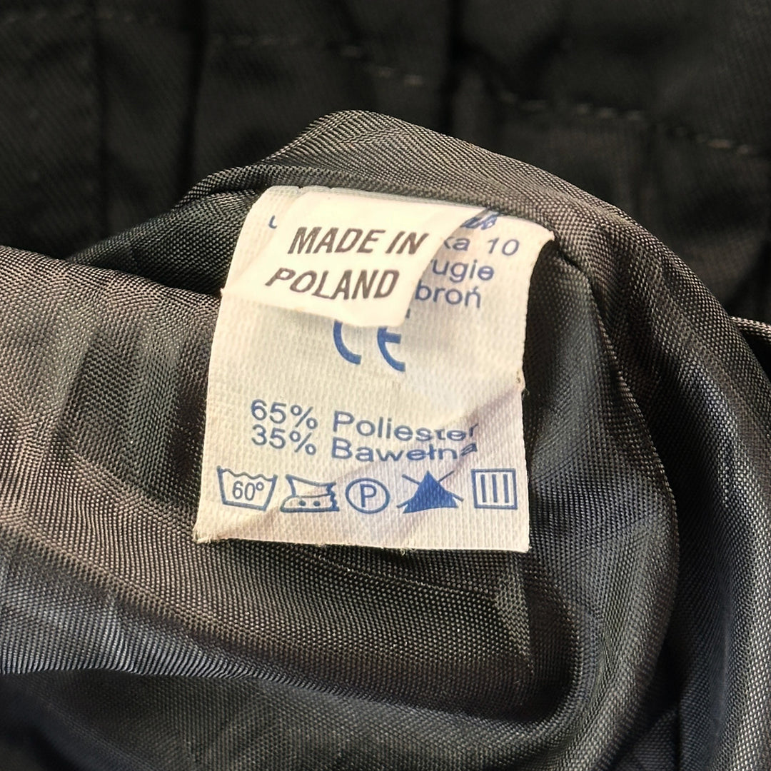 Polish Nylon Lined Security Jacket - Black - Fits Men's Large