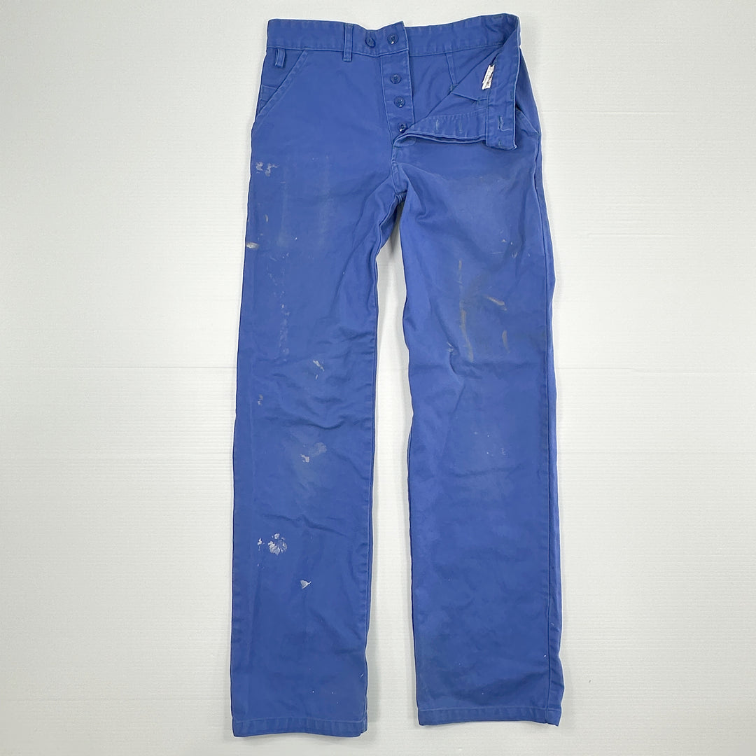 Vintage worn bleu de travail work pants 28x32