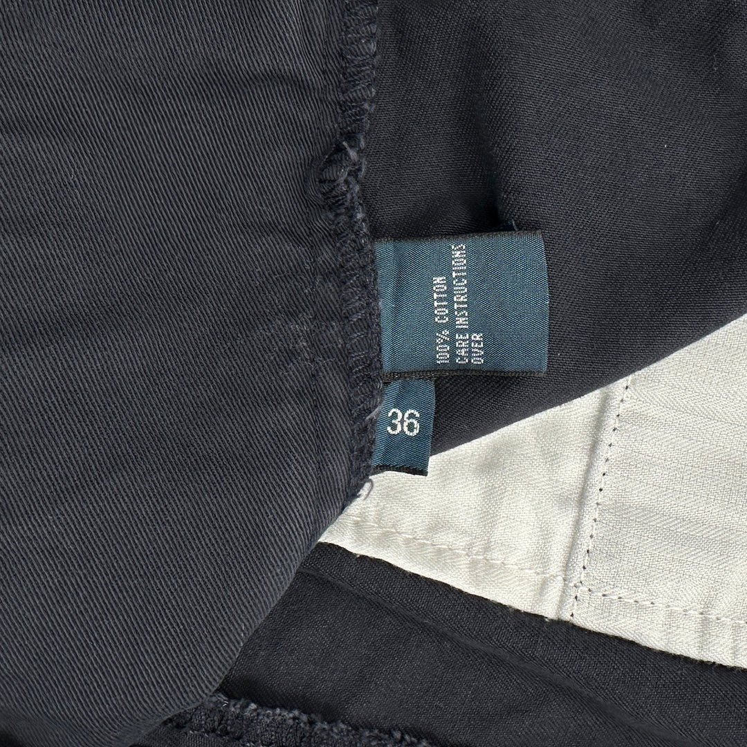 Polo Ralph Lauren Men's Navy Pleated Cotton Tyler Shorts - 36