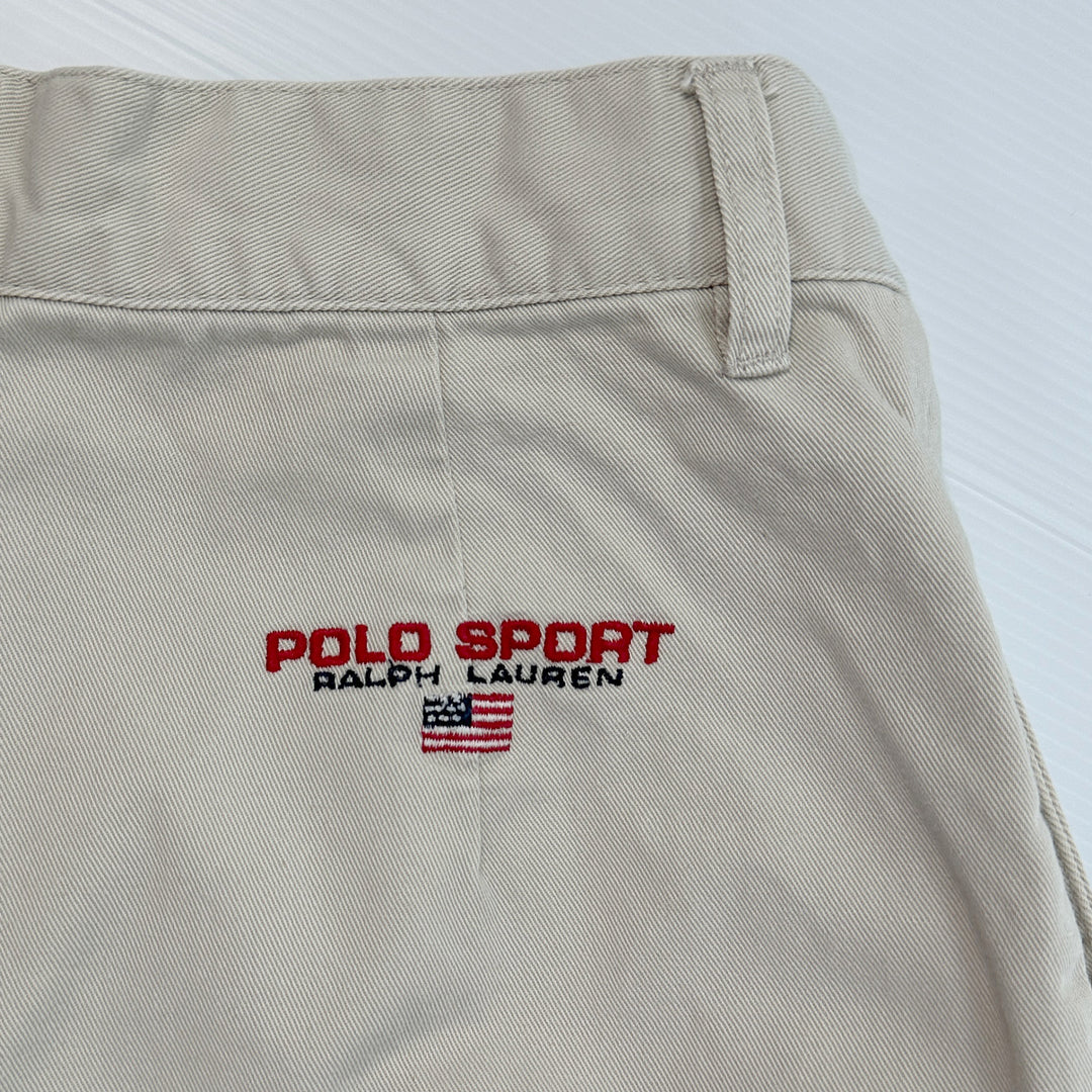Polo Sport Vintage Women's Pleated Chino Shorts - Size 6