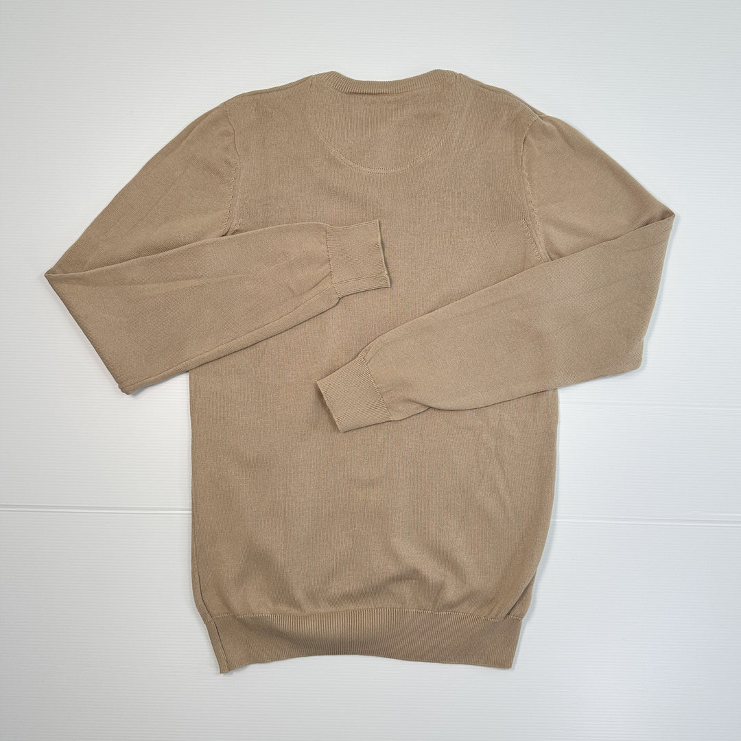 Lacoste Men's Cotton V-Neck Cotton Sweater - Size XS