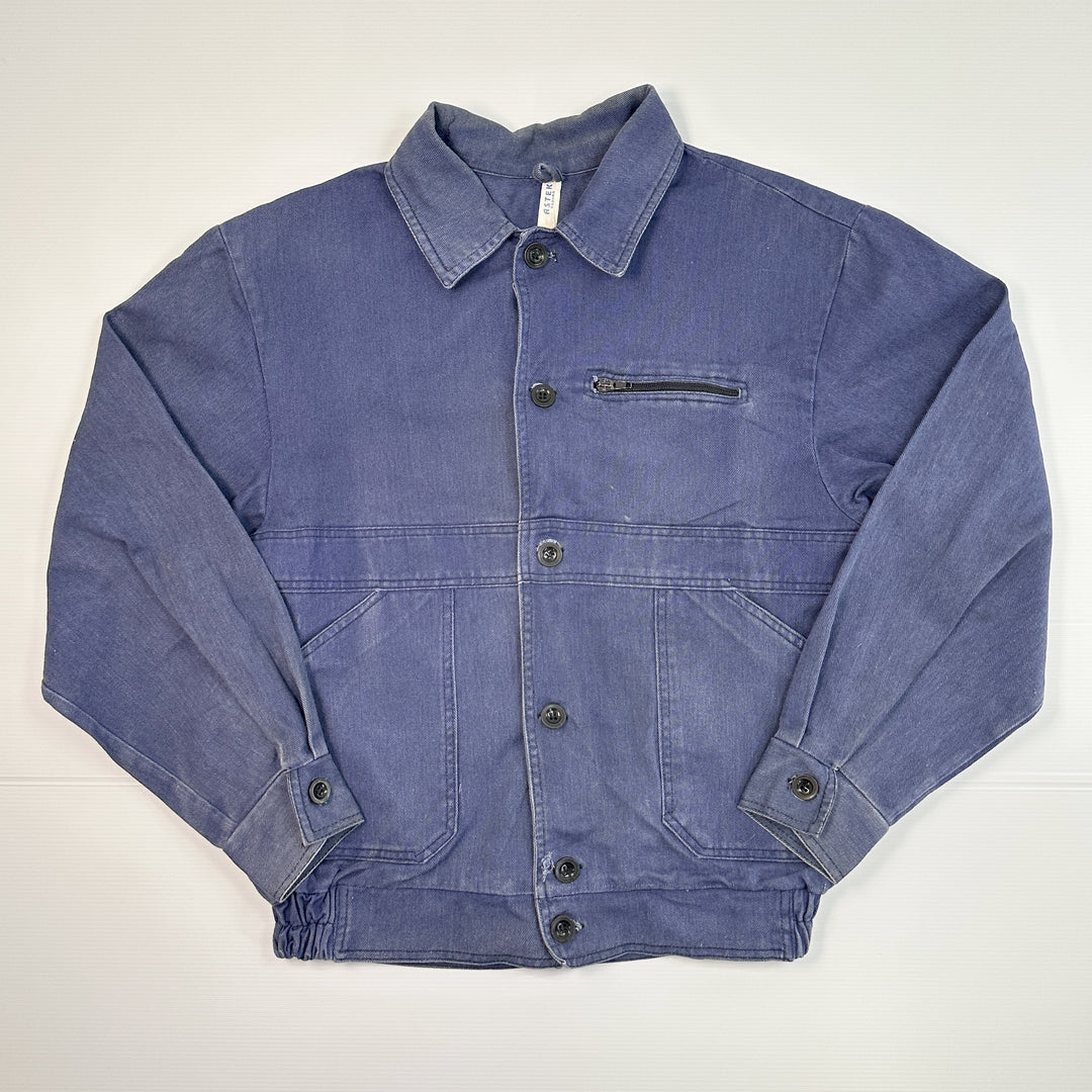Vintage Denim Polish Mechanic Work Jacket - M/L
