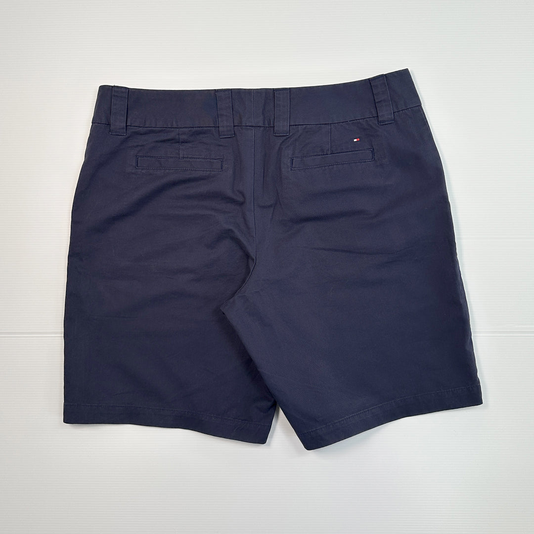 Tommy Hilfiger Women's Navy 9" Chino Shorts - Size 12