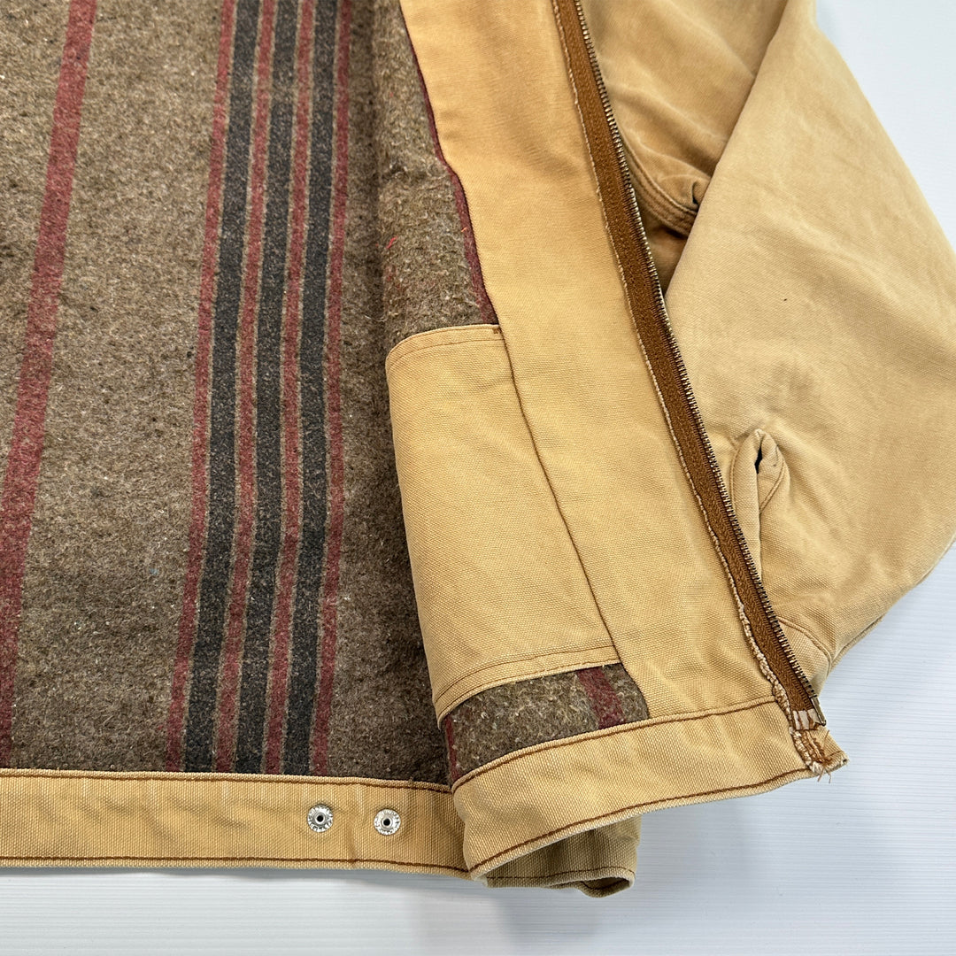 Vintage 90s Dickies Detroit Style Blanket Lined Canvas Work Jacket - Men's Large