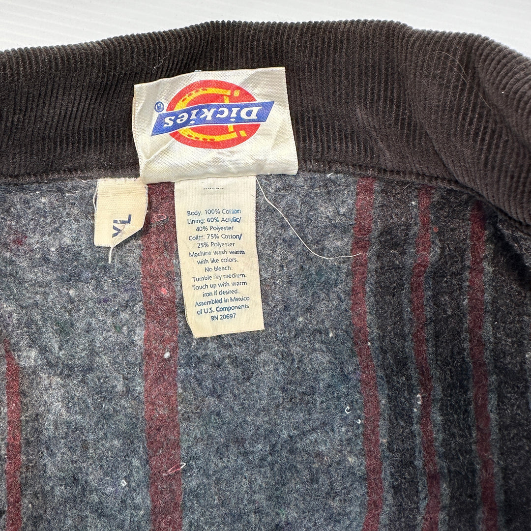 Vintage 80s Dickies Detroit Style Blanket Lined Canvas Work Jacket - Men's XL