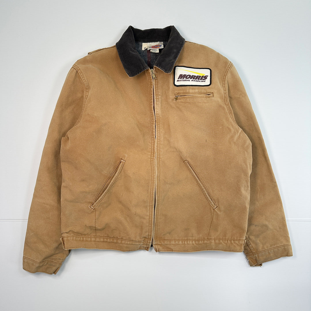 Vintage 80s Dickies Detroit Style Blanket Lined Canvas Work Jacket - Men's XL