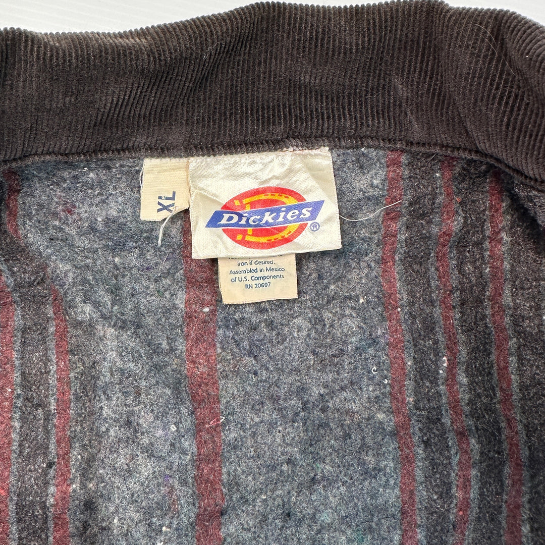 Vintage 80s Dickies Detroit Style Blanket Lined Canvas Work Jacket - Men's XL