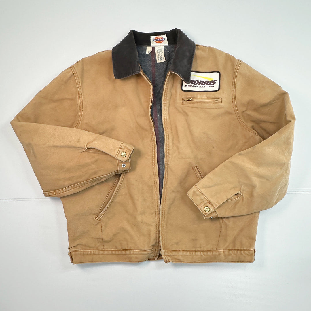 Vintage 80s Dickies Detroit Style Blanket Lined Canvas Work Jacket - Men's XL