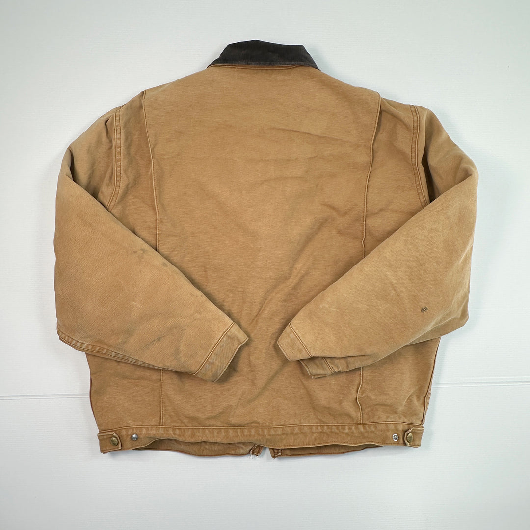 Vintage 80s Dickies Detroit Style Blanket Lined Canvas Work Jacket - Men's XL