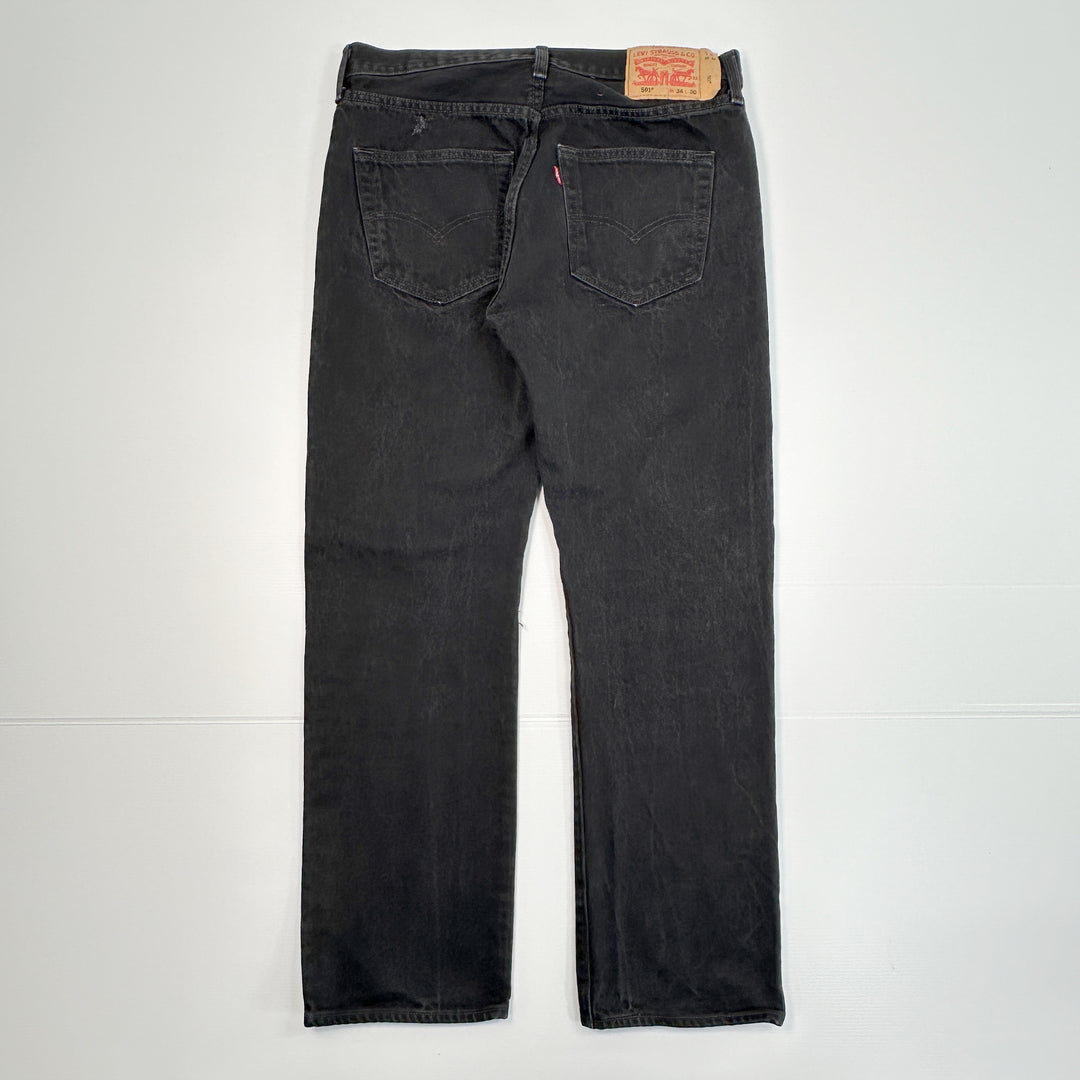 Levi's Men's Black 501 Straight Leg Jeans - Tagged: 34x30 (33" Waist)