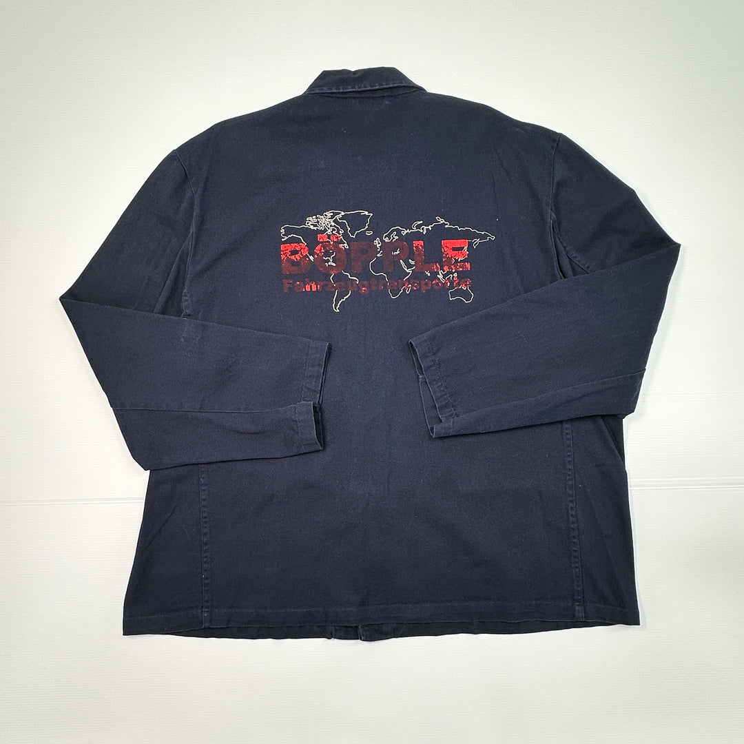 Vintage Blue European Cotton Chore Jacket - 2XL