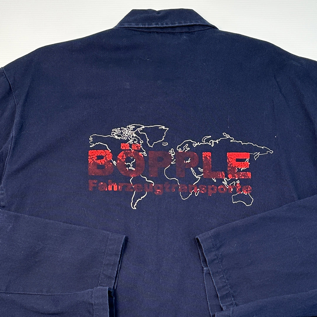 Vintage Blue European Cotton Chore Jacket - 2XL