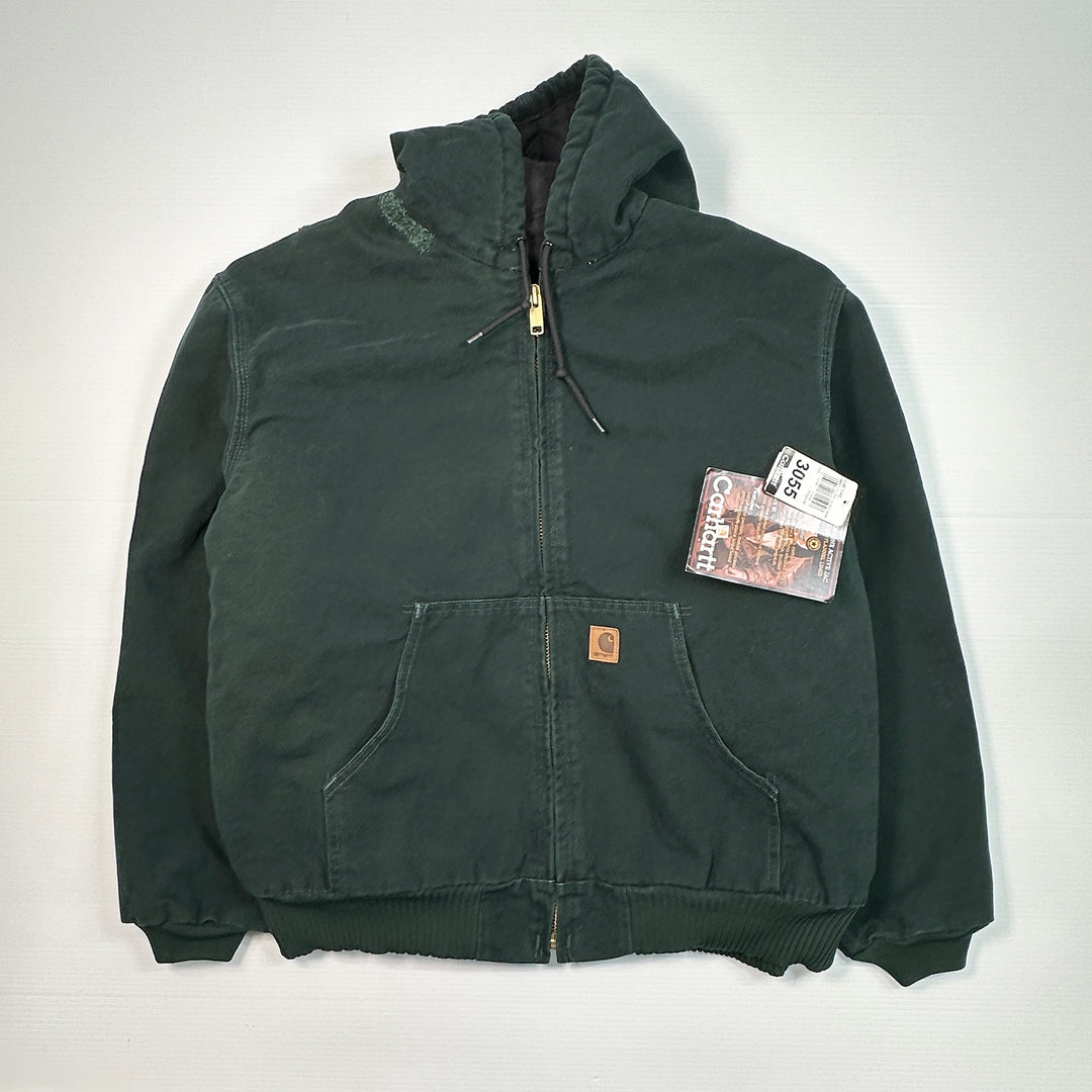 Repaired Deadstock Carhartt Vintage J130 SPC Sandstone Active Jacket Quilted Flannel Lined NWT 2XL