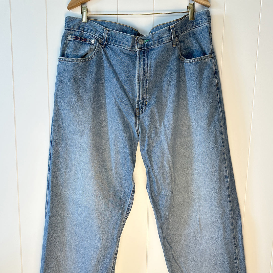 Vintage Worn Tommy Hilfiger Men's Relaxed Straight Leg Jeans - 40x34