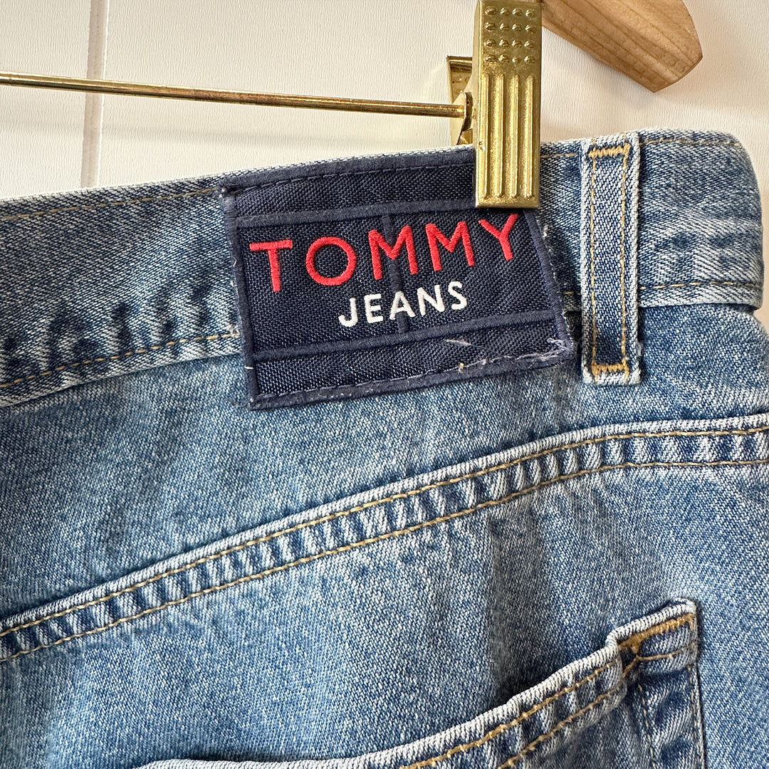 Vintage Worn Tommy Hilfiger Men's Relaxed Straight Leg Jeans - 40x34