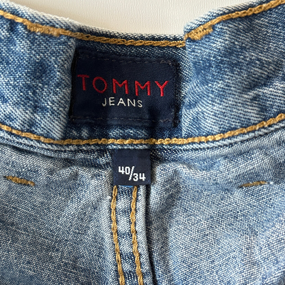 Vintage Worn Tommy Hilfiger Men's Relaxed Straight Leg Jeans - 40x34