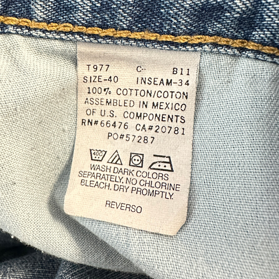 Vintage Worn Tommy Hilfiger Men's Relaxed Straight Leg Jeans - 40x34