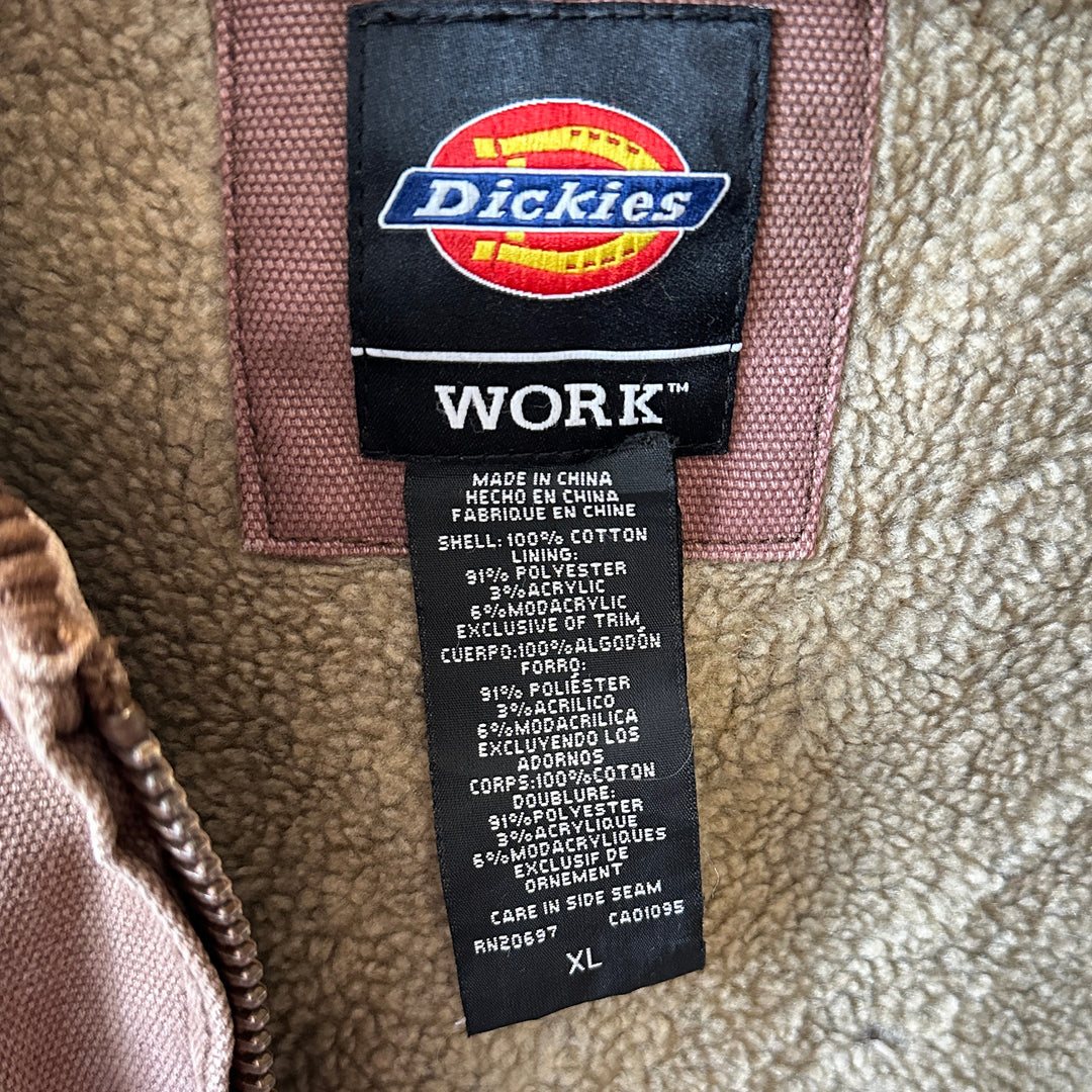 Very Worn Dickies Men's Fleece Lined Cargo Work Vest - XL