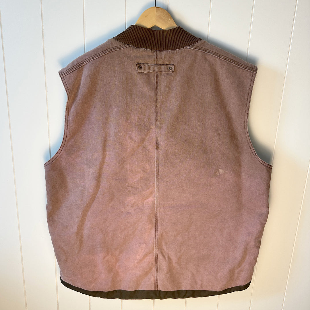 Very Worn Dickies Men's Fleece Lined Cargo Work Vest - XL