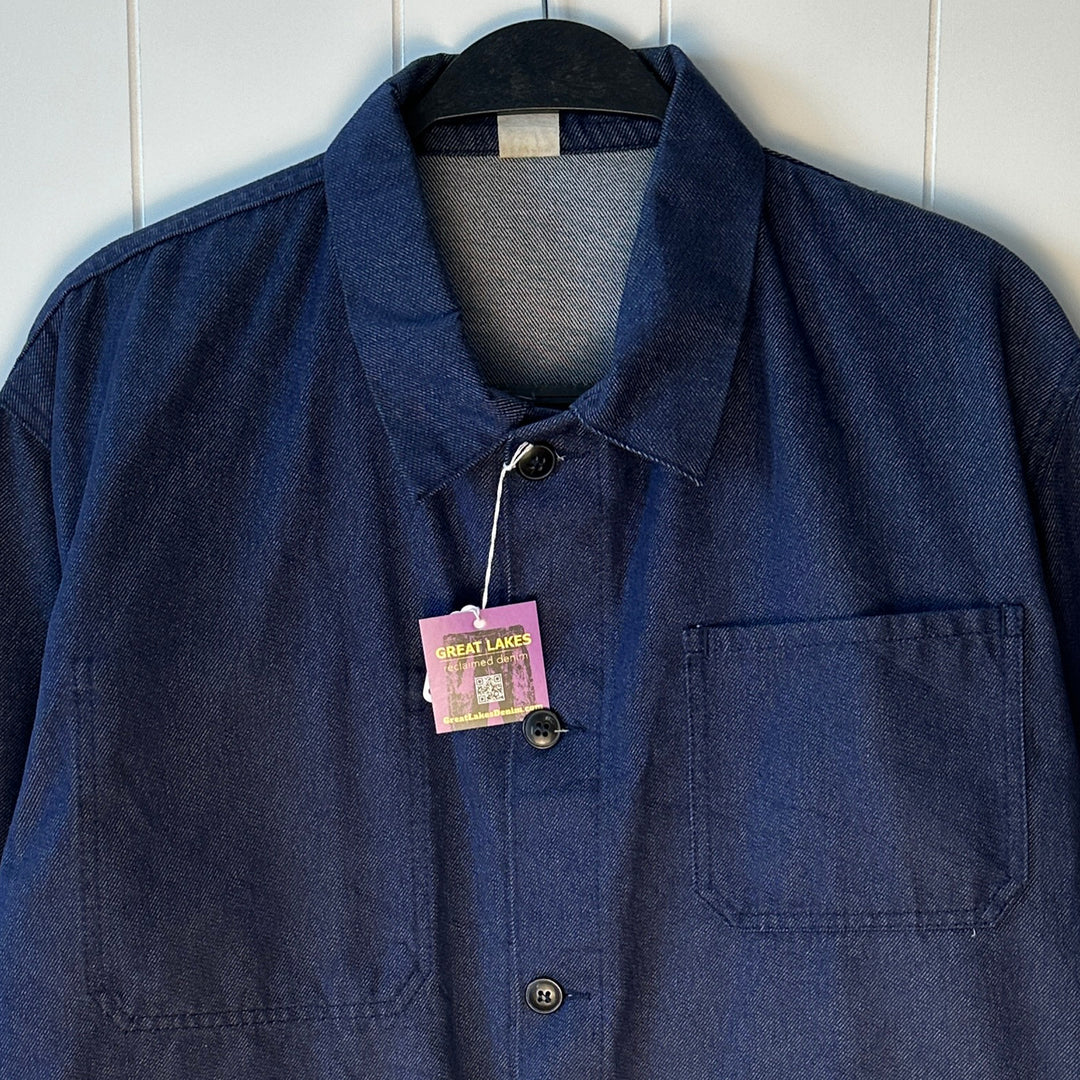 Vintage Indigo Denim French Work Jacket - M/L