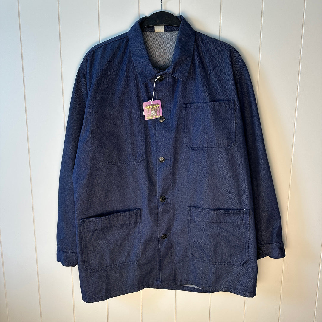 Vintage Indigo Denim French Work Jacket - M/L