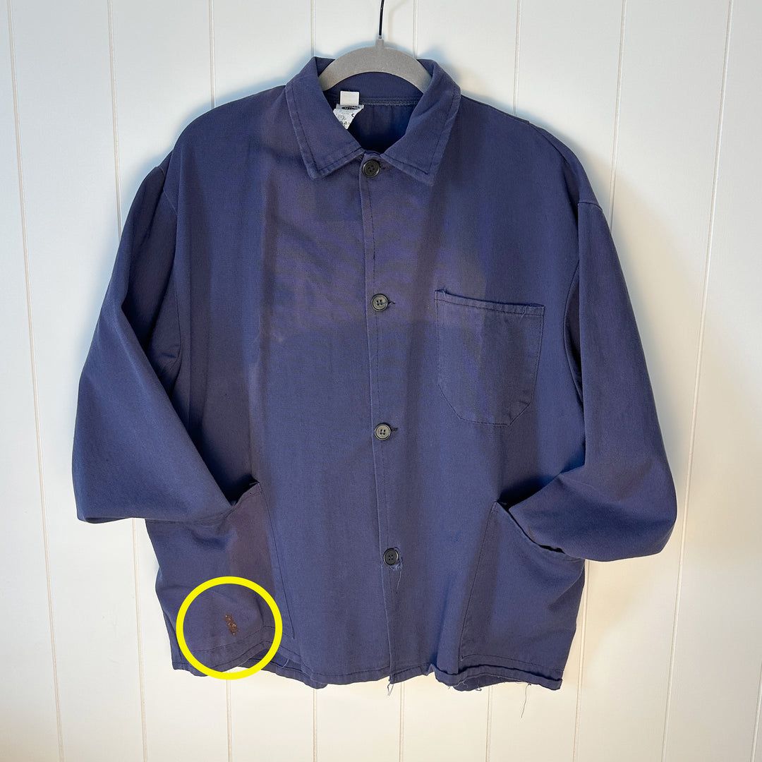 Worn Blue European Work Jacket - Women's XL