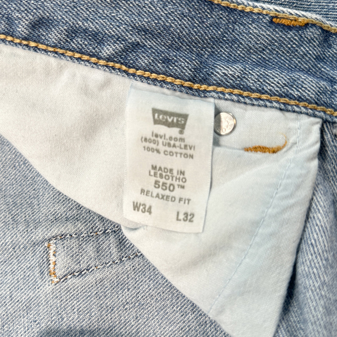 Levi's Men's 550 Relaxed Fit / Baggy Straight Leg Jeans - 34x32