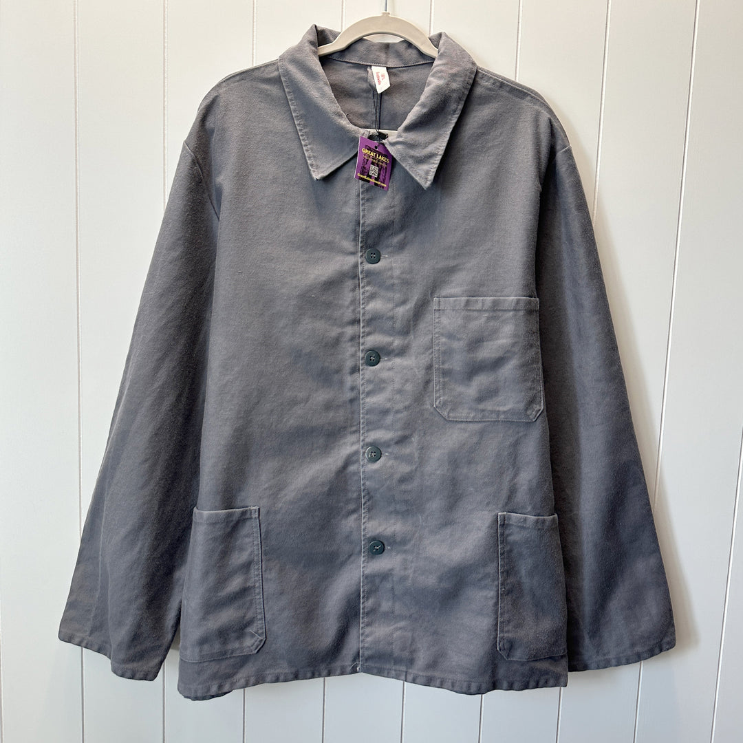 Vintage 90s Gray German Fire Resistant Trade Jacket - Men's XL / Women's 2XL