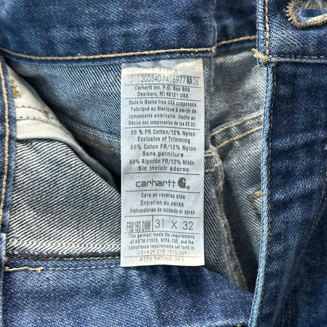 Carhartt FRB 160 DNM Flame Resistant Jeans - 31x32