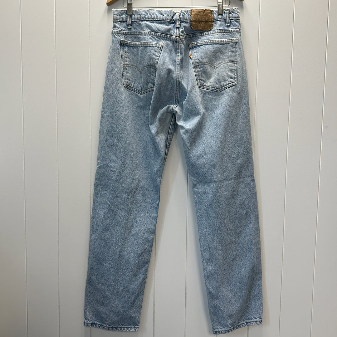 Levi's Men's Vintage 505 Orange Tab Jeans USA - Tagged Size: 36x32; Actual: 35x31