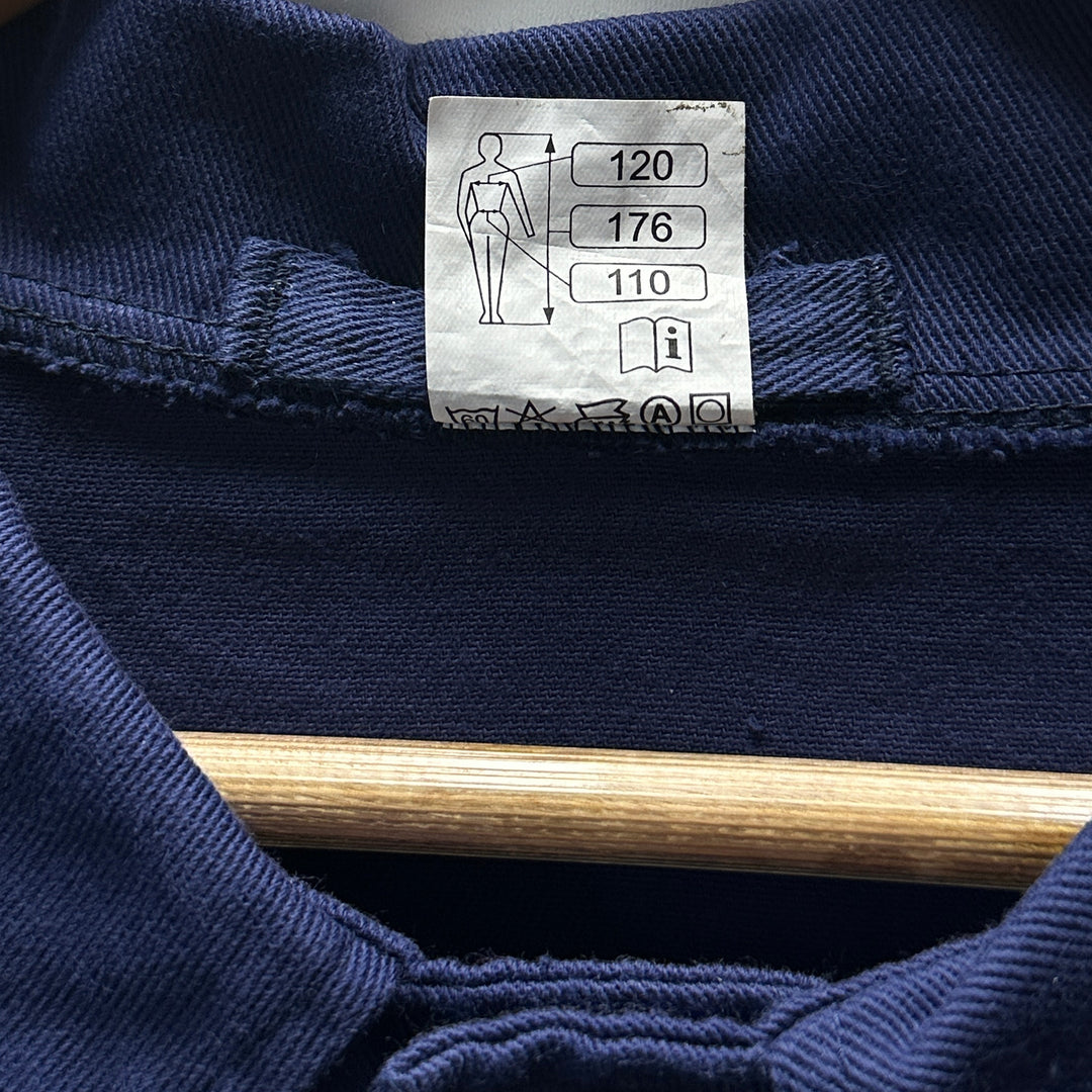 Vintage 90s Polish Blue Cotton Chore Jacket - Women's 2XL