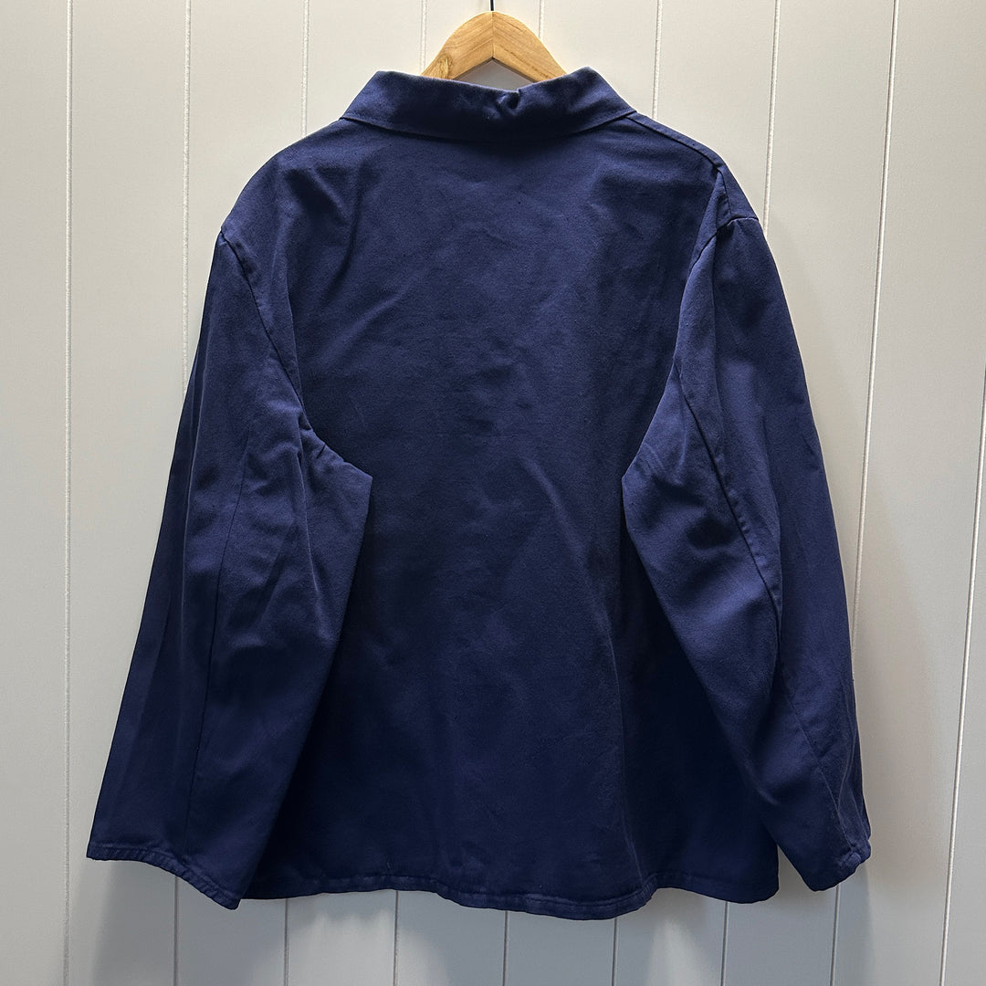 Vintage 90s Polish Blue Cotton Chore Jacket - Women's 2XL