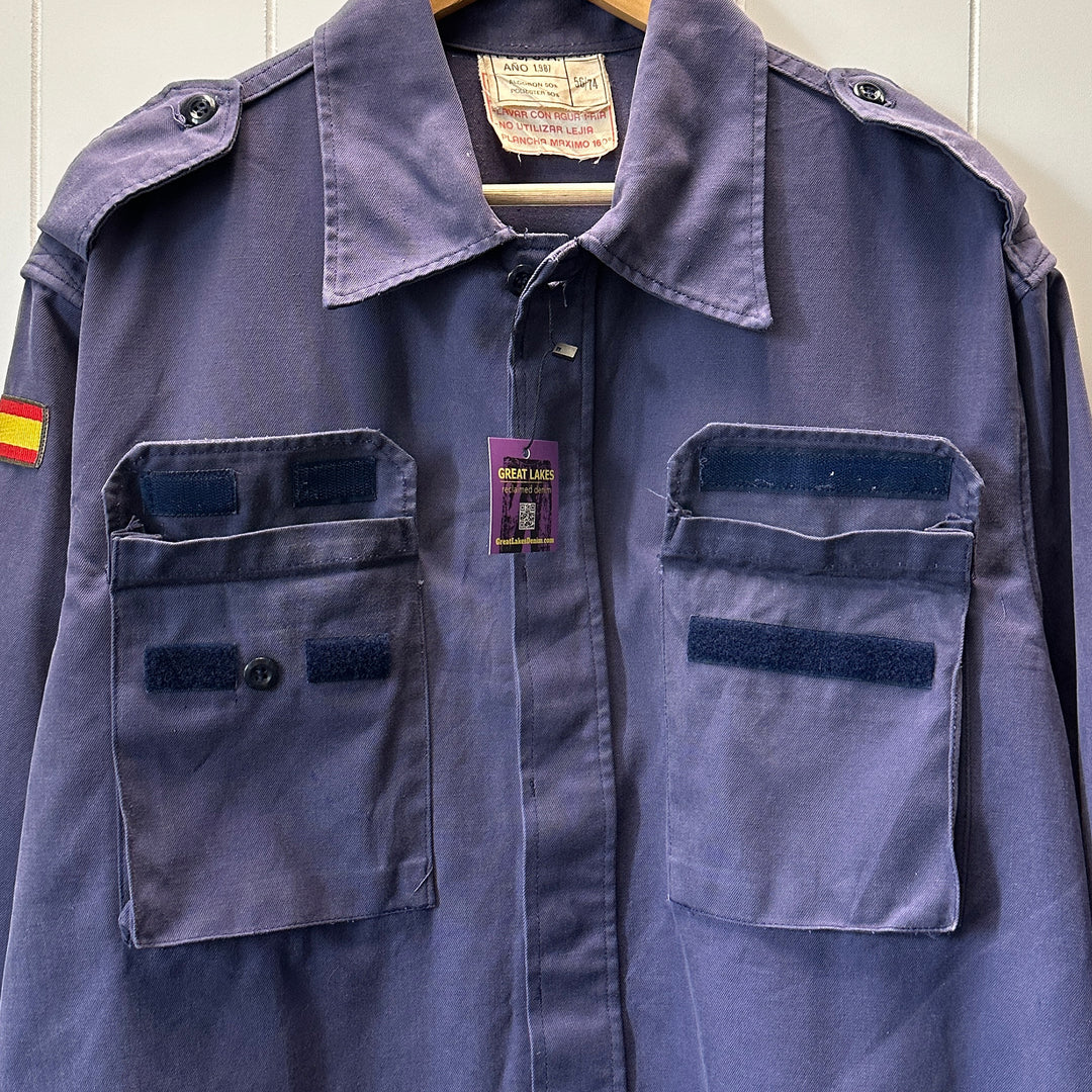 Vintage Spanish Military Jacket - Fits Men's L-XL / Women's 2XL