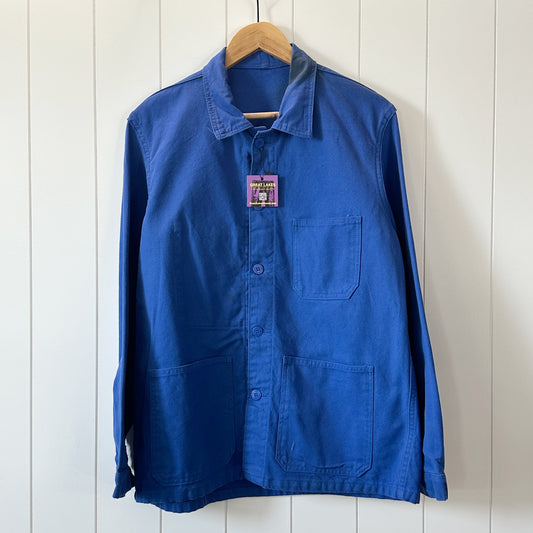 Vintage Blue French Work Jacket - Men's Small / Women's Medium