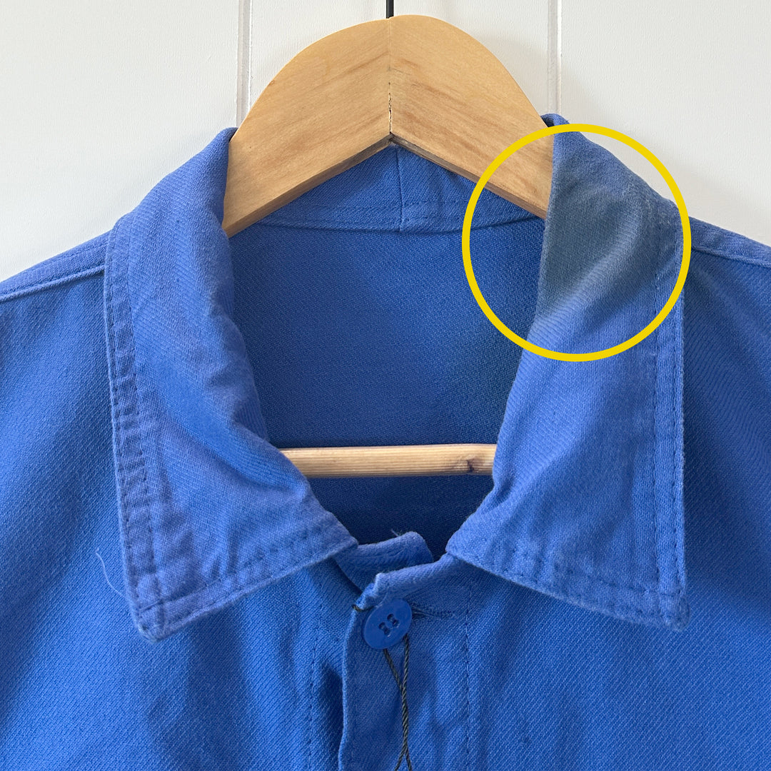 Vintage Blue French Work Jacket - Men's Small / Women's Medium