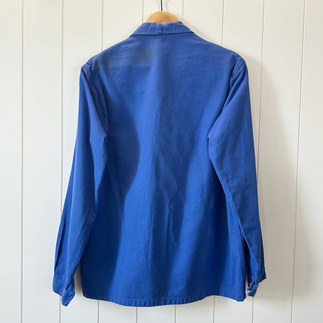 Vintage Blue French Work Jacket - Men's Small / Women's Medium