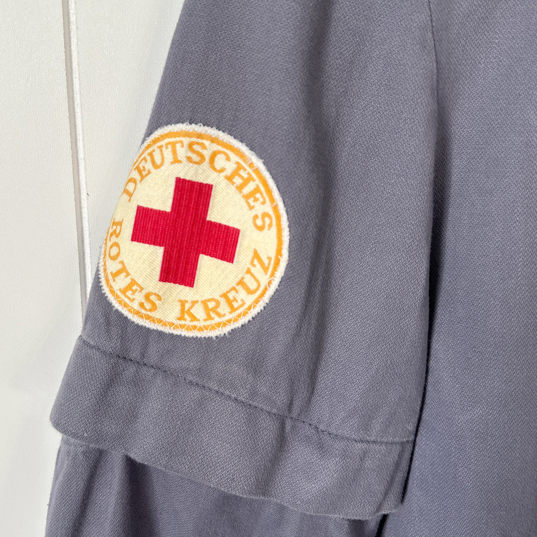 Vintage Women's German Red Cross Jacket - Convertible Sleeves - Size Small
