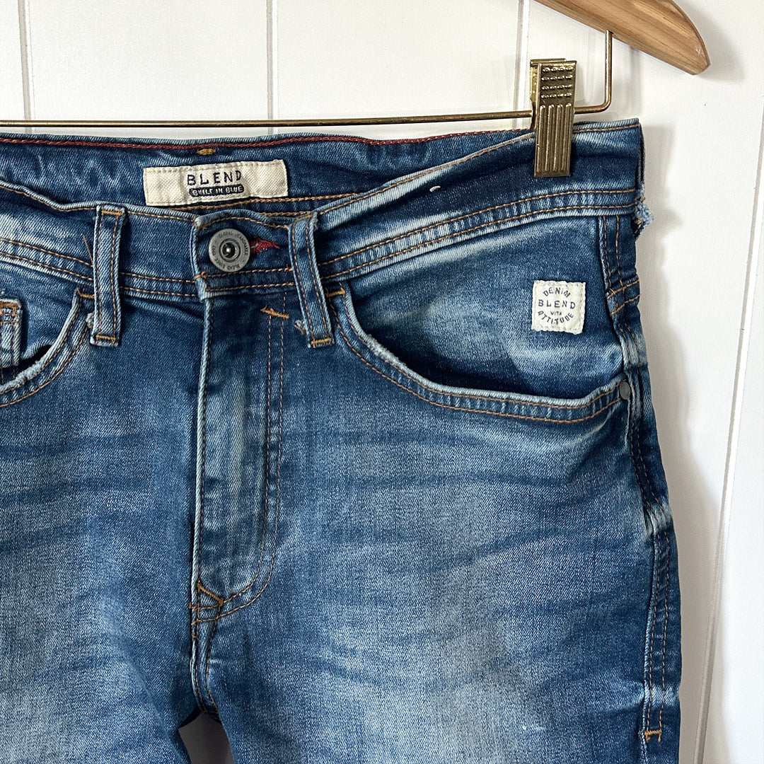 Blend Brand Cotton Denim Bermuda Shorts - Small (30" Waist)
