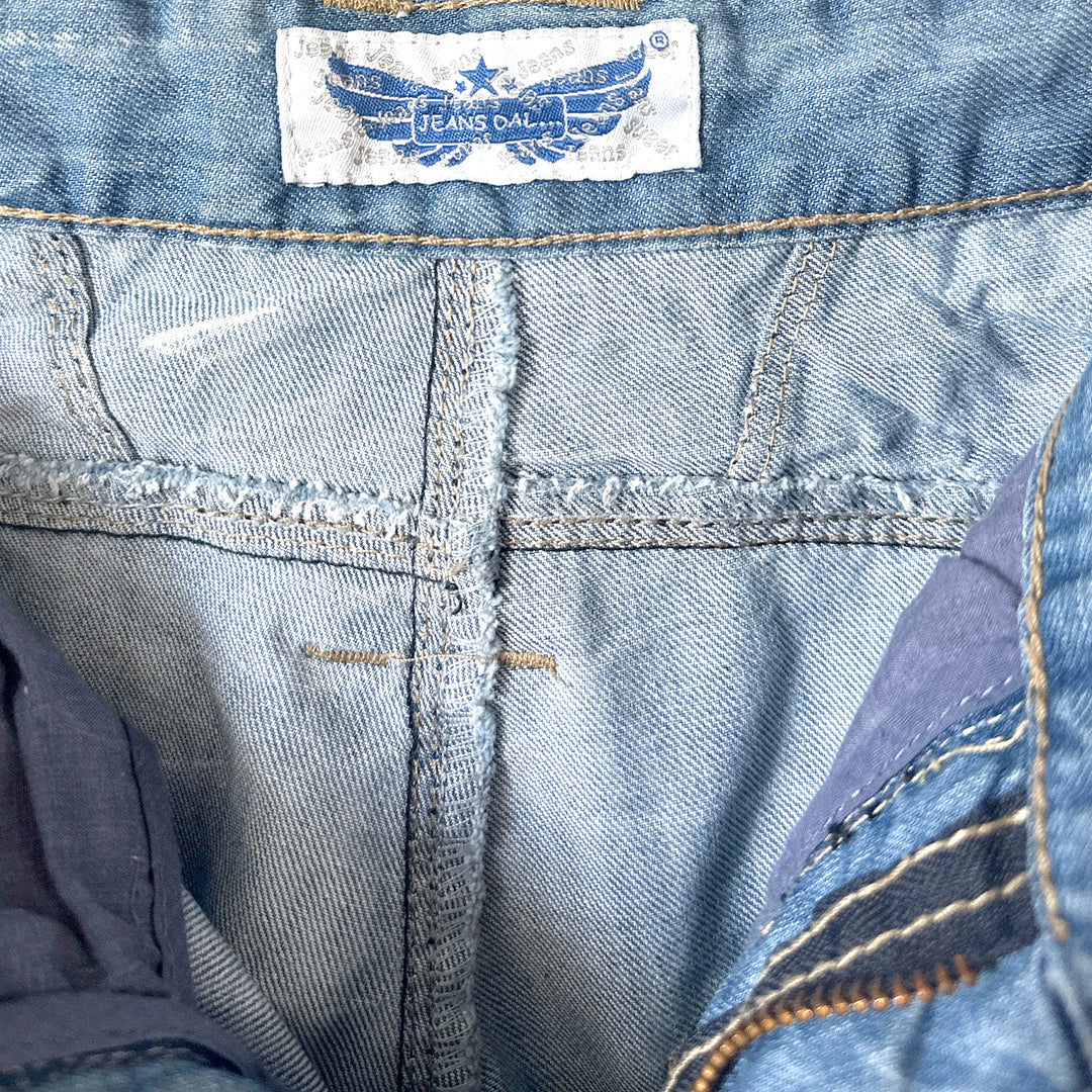 Jeans Dal Men's Y2K Moto Bermuda Shorts - 31 Waist