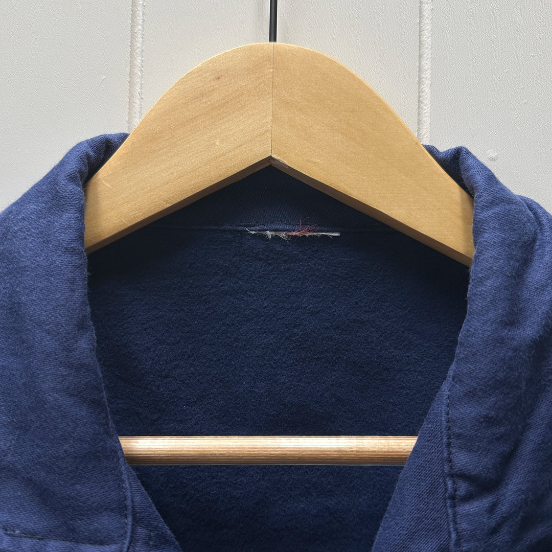 Vintage Blue French Moleskin Work Jacket - Men's M/L | Women's L