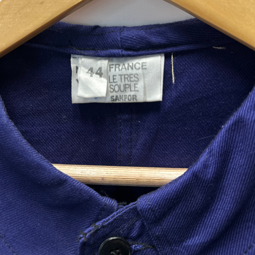 Vintage Le Tres Souple Blue French Work Jacket - Never Worn - S/M