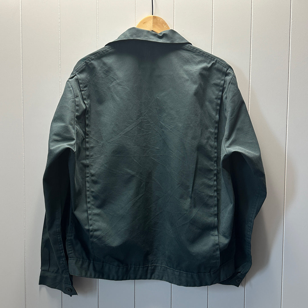 Vintage Green French Mechanic Jacket - Cotton Blend - Large