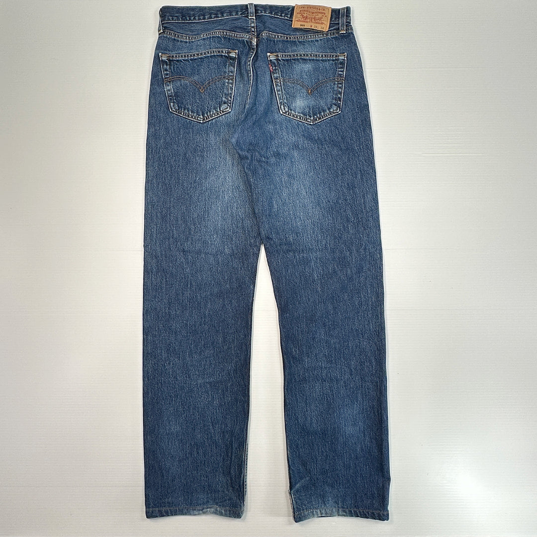 Levi's Men's Vintage Y2K 501 Straight Leg Jeans - Tagged: 34x34; Actual: 33x31