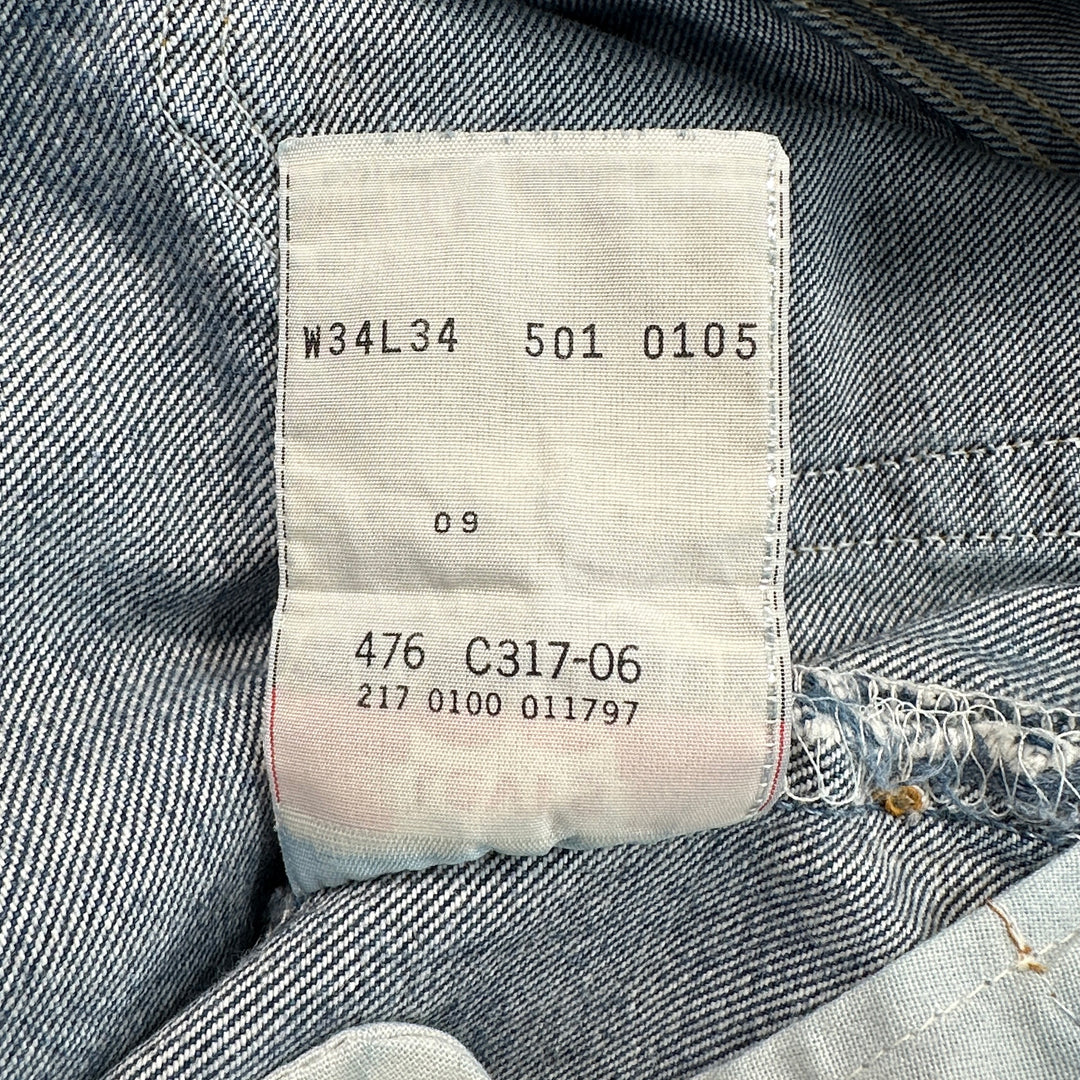 Levi's Men's Vintage Y2K 501 Straight Leg Jeans - Tagged: 34x34; Actual: 33x31