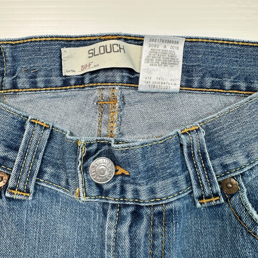 Levi's Women's Vintage 504 Twisted Leg Low Rise Flared Slouch Jeans Size 9