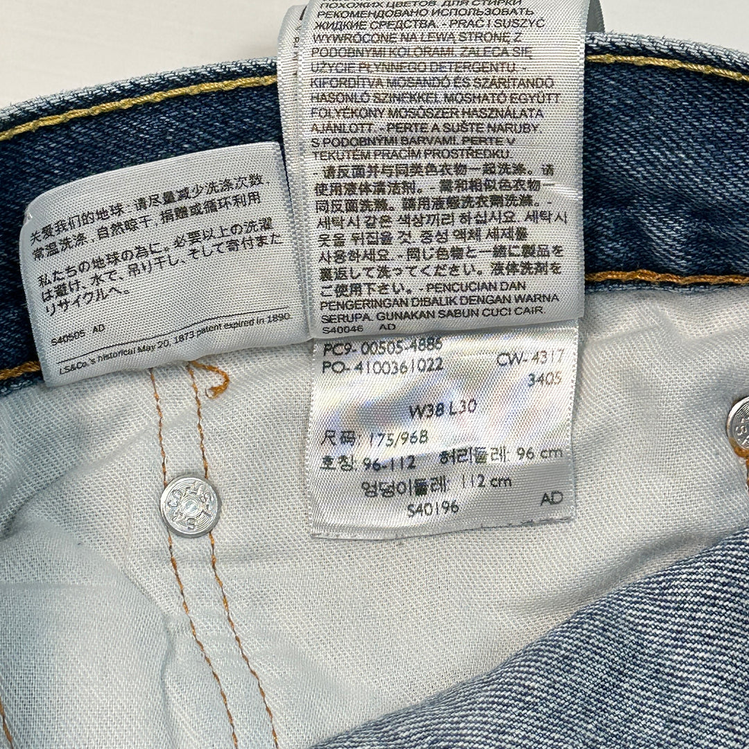 Levi's Men's 505 Straight Leg Jeans - Hemmed - 38x26