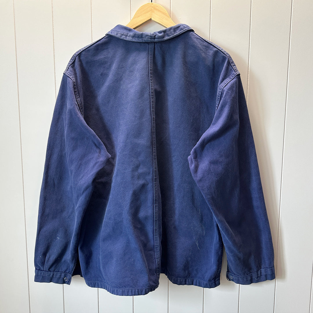 Vintage Le Pelérin Blue French Work Jacket - Men's Large / Women's XL