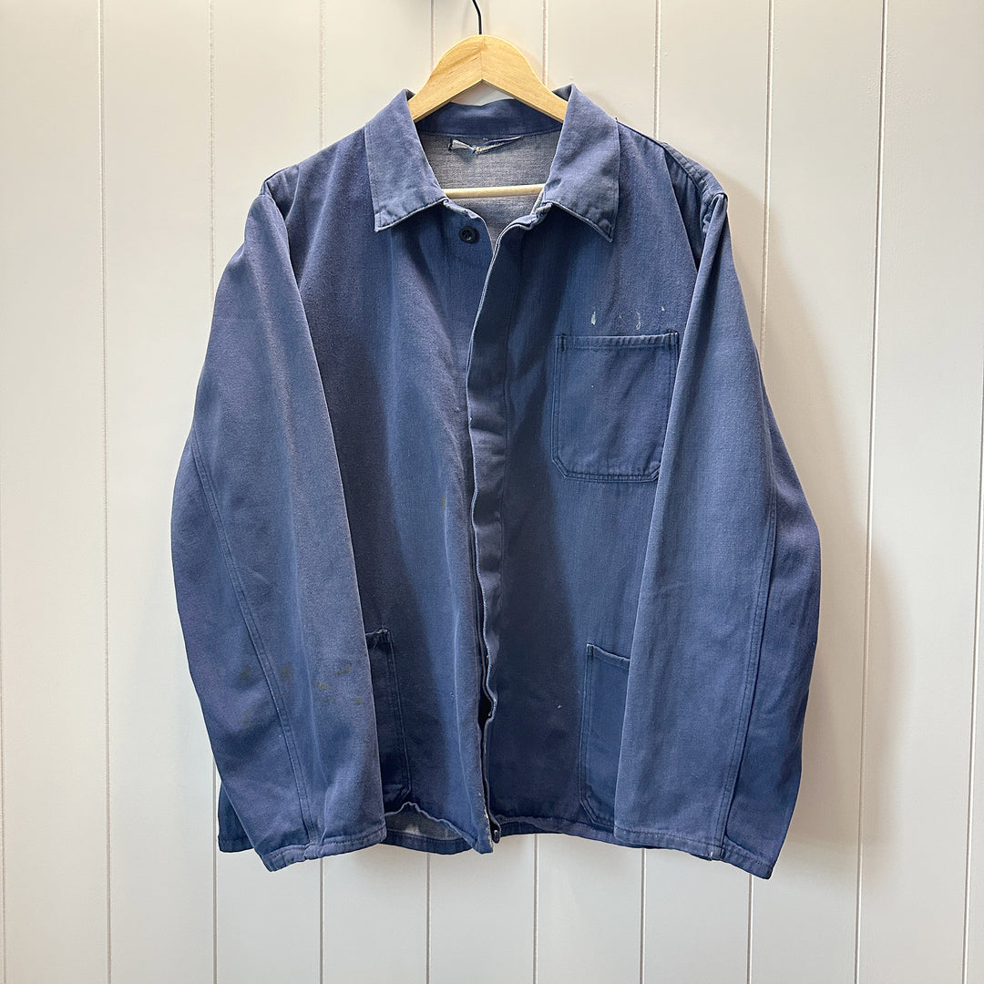 Vintage Echt Hydronblau Blue Work Jacket - Men's Large / Women's XL