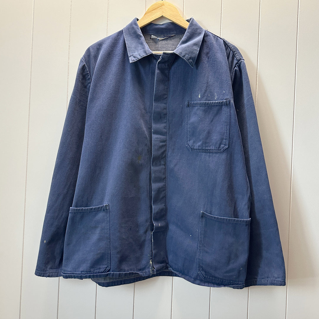 Vintage Echt Hydronblau Blue Work Jacket - Men's Large / Women's XL